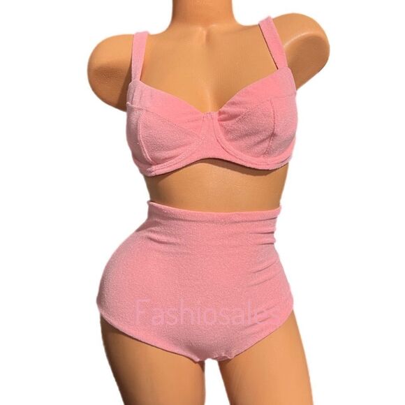 Victorias Secret Set Wicked Push Up without padding terry Bikini Top & bottom - Picture 6 of 14